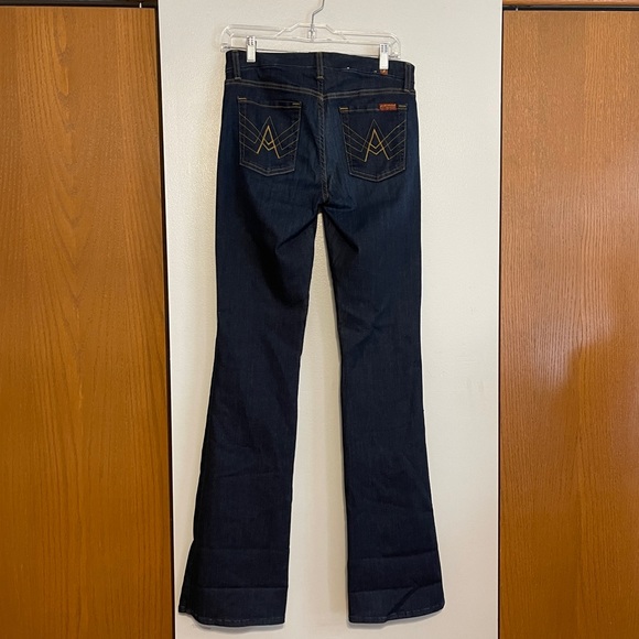 7 For All Mankind A Pocket Flare Leg Jeans - Picture 2 of 8